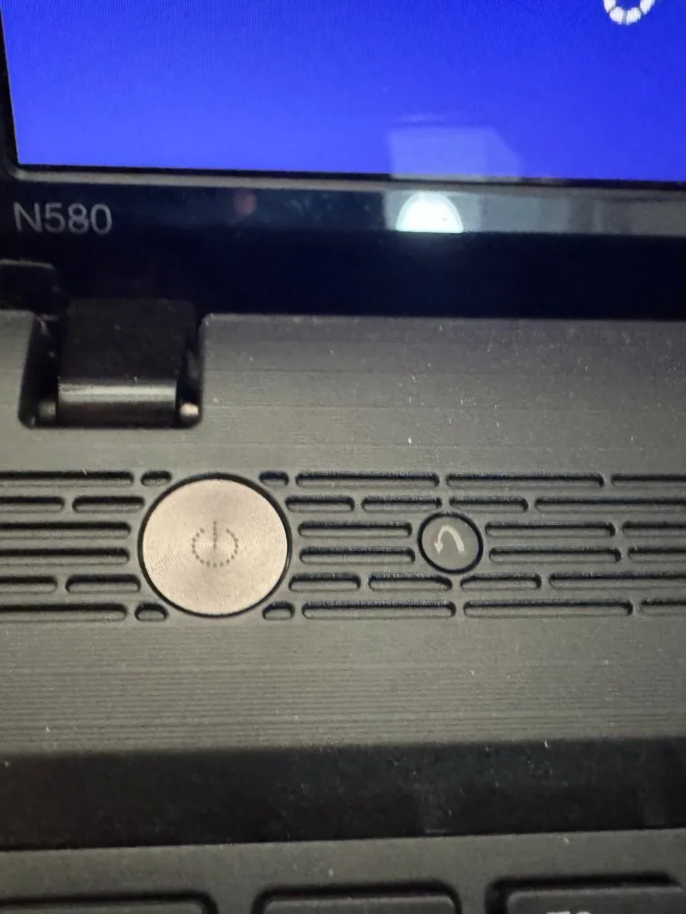 Black Lenovo Factory reset Laptop with charging cord